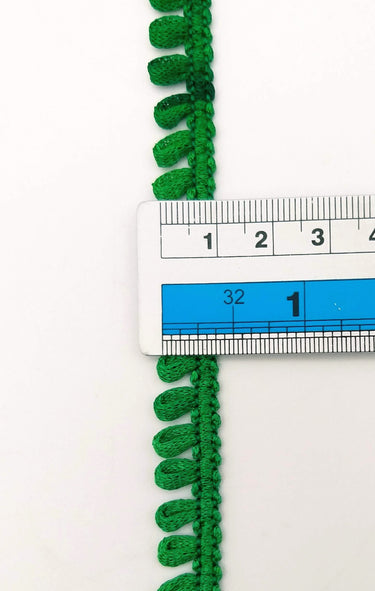 Green Two Tone Thread Lace, 9 Yards, Embroidery Lace Trims